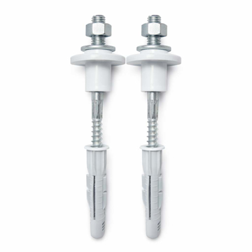 Inox šrafovi za lavabo M10 x 120 mm sa tiplovima za montažu na zid